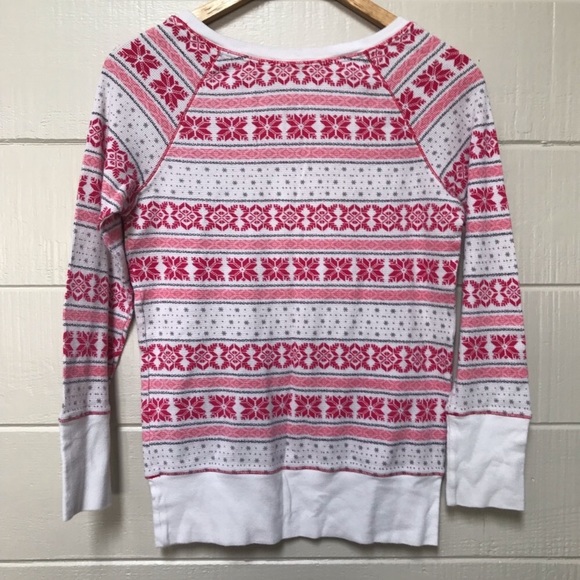 Victoria’s Secret • Pink & Red Fair Isle PJ Set M - Picture 3 of 8